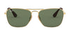 Ray-Ban RB3610 Sunglasses | Size 58 / Arista Gold №001/71 / Dark Green (3N 12.9%)