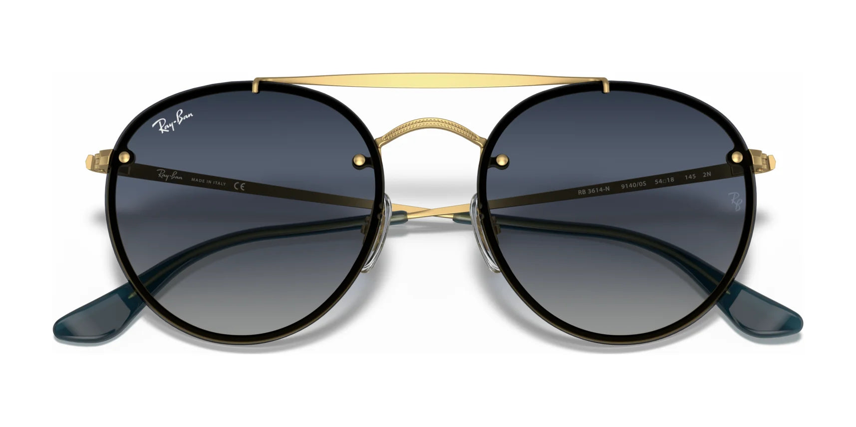 Ray-Ban BLAZE ROUND DOUBLEBRIDGE RB3614N Sunglasses | Size 54 Ray-Ban BLAZE ROUND DOUBLEBRIDGE RB3614N Sunglasses | Size 54