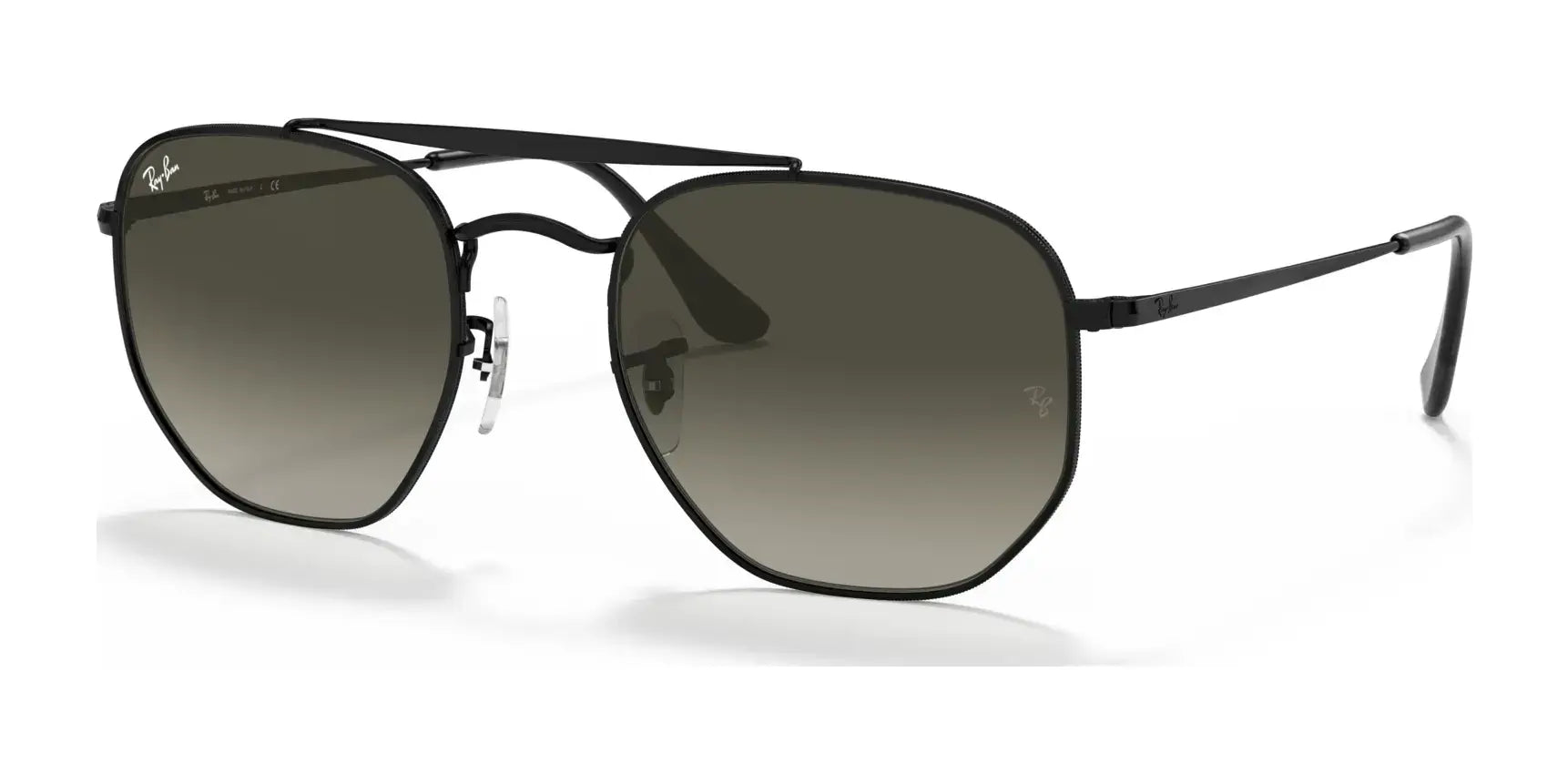 Ray-Ban THE MARSHAL RB3648 Sunglasses Black / Grey Gradient Ray-Ban THE MARSHAL RB3648 Sunglasses Black / Grey Gradient