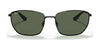 Ray-Ban RB3653 Sunglasses | Size 60 / Black №002/71 / Green (3N 12.9%)