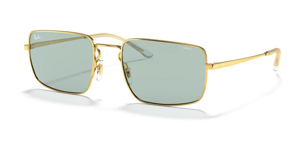 Ray-Ban RB3669 Sunglasses | Size 55 / Arista Gold №001/Q5 / Green Gradient Blue (Photochromic) (2F 20%)