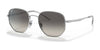 Ray-Ban RB3682F Sunglasses | Size 54 / Silver №003/11 / Grey Gradient (2N 22.8%)
