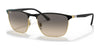 Ray-Ban RB3686 Sunglasses | Size 57 / Black On Gold №187/32 / Clear Grey (2N 33.3%)