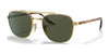 Ray-Ban RB3688 Sunglasses / Arista Gold №001/31 / Green (3N 13.2%) / Size 55