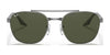 Ray-Ban RB3688 Sunglasses / Arista Gold №001/31 / Green (3N 13.2%) / Size 55