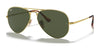 Ray-Ban AVIATOR METAL II RB3689 Sunglasses / Arista Gold №914731 / G-15 Green (3N 13.2%) / Size 58
