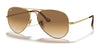 Ray-Ban AVIATOR METAL II RB3689 Sunglasses / Arista Gold №914751 / Light Brown Gradient (2N 30.5%) / Size 58