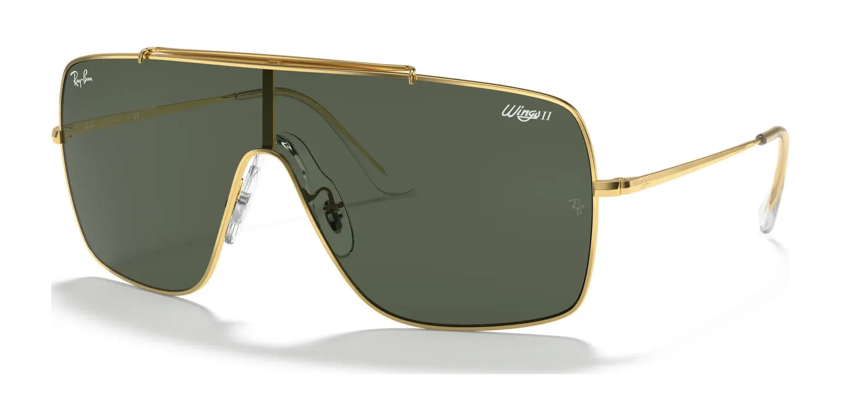 Ray-Ban WINGS II RB3697 Sunglasses Arista Gold / Dark Green Ray-Ban WINGS II RB3697 Sunglasses Arista Gold / Dark Green