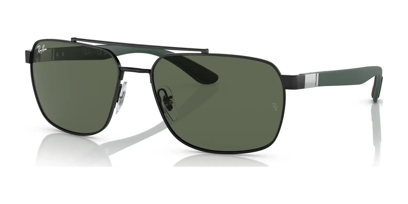 Ray-Ban RB3701 Sunglasses Black / Dark Green Ray-Ban RB3701 Sunglasses Black / Dark Green