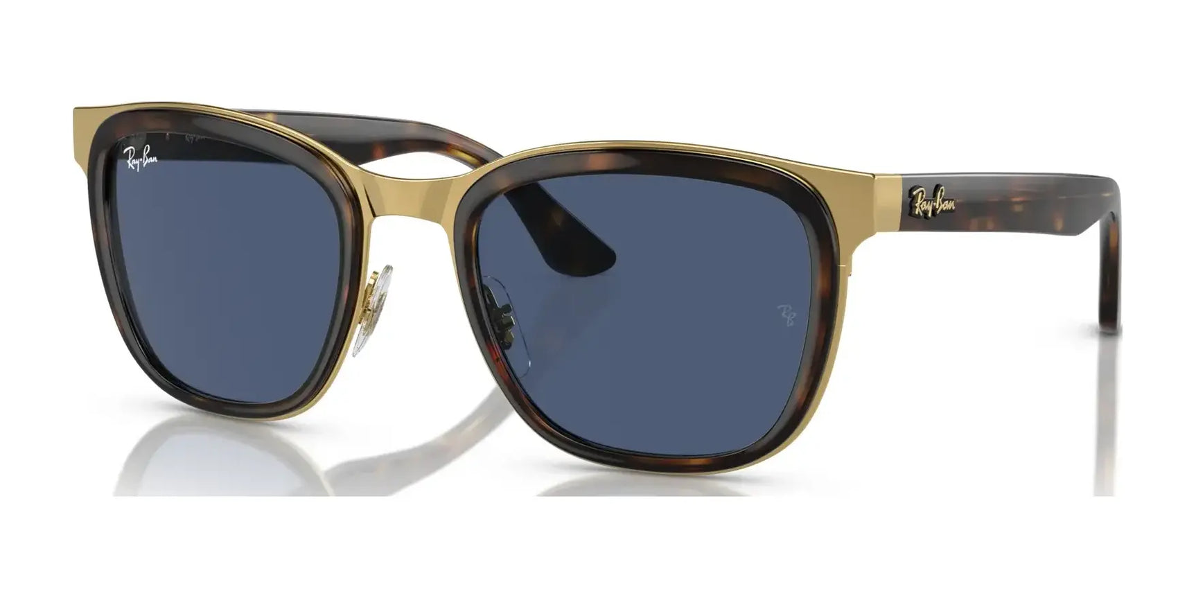 Ray-Ban CLYDE RB3709 Sunglasses Havana On Gold / Dark Blue Ray-Ban CLYDE RB3709 Sunglasses Havana On Gold / Dark Blue