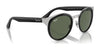 Ray-Ban BONNIE RB3710 Sunglasses | Size 50 / Black On Silver №003/71 / Dark Green (3N 12.9%)