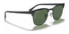 Ray-Ban CLUBMASTER METAL RB3716 Sunglasses | Size 51 / Black №186/R5 / Blue (3N 11.20%)
