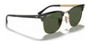 Ray-Ban CLUBMASTER METAL RB3716 Sunglasses | Size 51 / Black №186/R5 / Blue (3N 11.20%)