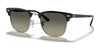 Ray-Ban CLUBMASTER METAL RB3716 Sunglasses | Size 51 / Black On Silver №900471 / Grey Gradient (3N 14.02%)