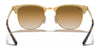 Ray-Ban CLUBMASTER METAL RB3716 Sunglasses | Size 51 / Black №186/R5 / Blue (3N 11.20%)