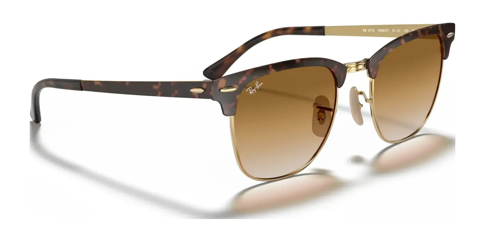 Ray-Ban CLUBMASTER METAL RB3716 Sunglasses | Size 51 Ray-Ban CLUBMASTER METAL RB3716 Sunglasses | Size 51