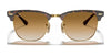 Ray-Ban CLUBMASTER METAL RB3716 Sunglasses | Size 51 / Black №186/R5 / Blue (3N 11.20%)