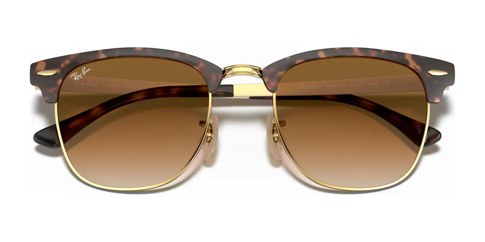 Ray-Ban CLUBMASTER METAL RB3716 Sunglasses | Size 51 Ray-Ban CLUBMASTER METAL RB3716 Sunglasses | Size 51