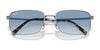 Ray-Ban RB3717 Sunglasses / Gold №9196S2 / Blue (Polarized) (2P 22.1%) / Size 57