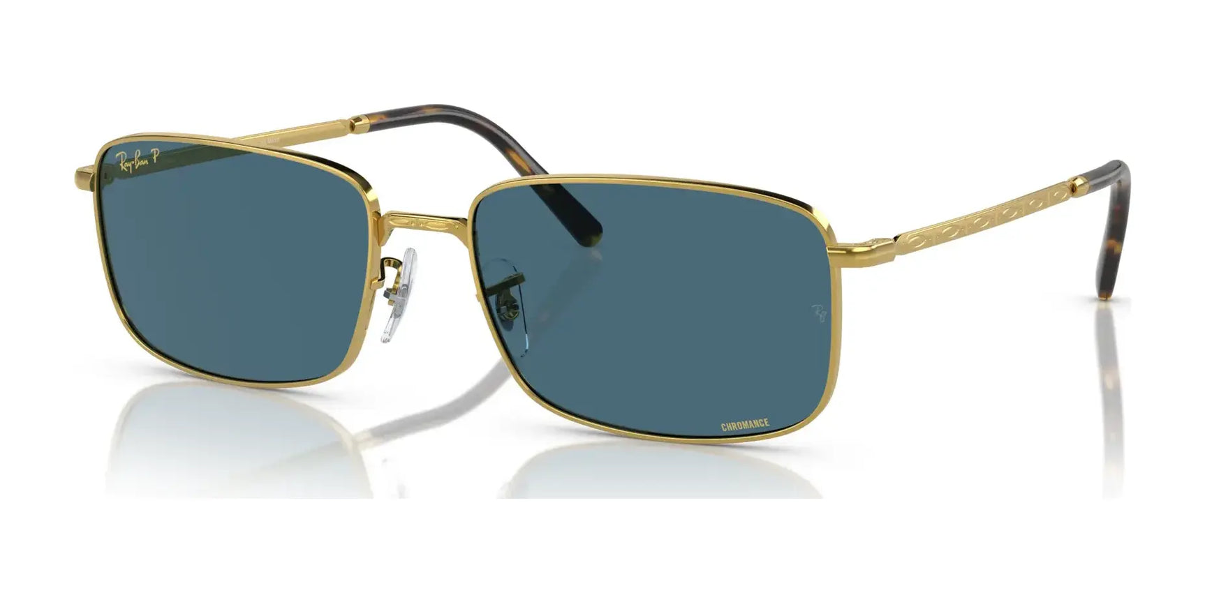 Ray-Ban RB3717 Sunglasses Gold / Blue (Polarized) Ray-Ban RB3717 Sunglasses Gold / Blue (Polarized)