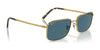 Ray-Ban RB3717 Sunglasses / Gold №9196S2 / Blue (Polarized) (2P 22.1%) / Size 57