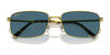Ray-Ban RB3717 Sunglasses / Gold №9196S2 / Blue (Polarized) (2P 22.1%) / Size 57