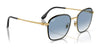 Ray-Ban RB3720 Sunglasses | Size 55 / Black On Gold №90003F / Light Blue (2N 29.9%)