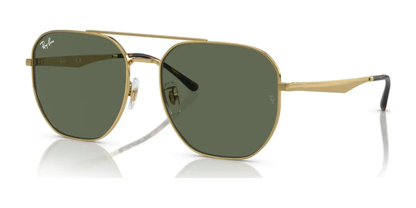 Ray-Ban RB3724D Sunglasses | Size 59 / Arista Gold №001/71 / Dark Green (3N 12.9%)