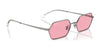 Ray-Ban YEVI RB3728 Sunglasses / Light Gold №92136V / Dark Grey (3N 13.6%) / Size 55