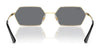 Ray-Ban YEVI RB3728 Sunglasses / Light Gold №92136V / Dark Grey (3N 13.6%) / Size 55