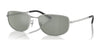 Ray-Ban RB3732 Sunglasses / Silver №003/40 / Green & Silver (3N 9%) / Size 56