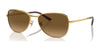 Ray-Ban RB3733 Sunglasses / Arista Gold №001/M2 / Brown (Polarized) (3P 15%) / Size 56