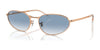 Ray-Ban RB3734 Sunglasses / Rose Gold №92023F / Clear & Blue (2N 29.9%) / Size 56