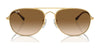 Ray-Ban BAIN BRIDGE RB3735 Sunglasses / Silver №003/3F / Clear & Blue (2N 29.9%) / Size 57