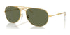 Ray-Ban BAIN BRIDGE RB3735 Sunglasses / Arista Gold №001/58 / Green (Polarized) (3P 11%) / Size 57