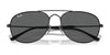 Ray-Ban BAIN BRIDGE RB3735 Sunglasses / Silver №003/3F / Clear & Blue (2N 29.9%) / Size 57