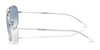 Ray-Ban BAIN BRIDGE RB3735 Sunglasses / Silver №003/3F / Clear & Blue (2N 29.9%) / Size 57
