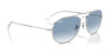 Ray-Ban BAIN BRIDGE RB3735 Sunglasses / Silver №003/3F / Clear & Blue (2N 29.9%) / Size 57