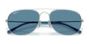Ray-Ban BAIN BRIDGE RB3735 Sunglasses / Silver №003/3F / Clear & Blue (2N 29.9%) / Size 57