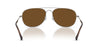Ray-Ban BAIN BRIDGE RB3735 Sunglasses / Silver №003/3F / Clear & Blue (2N 29.9%) / Size 57