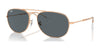 Ray-Ban BAIN BRIDGE RB3735 Sunglasses / Rose Gold №9202R5 / Blue (3N 10.7%) / Size 57