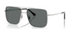 Ray-Ban ARI RB3758 Sunglasses / Silver №003/81 / Dark Grey (Polarized) (3P 10%) / Size 54