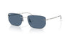 Ray-Ban RB3768 Sunglasses | Size 56 / Silver №003/80 / Dark Blue (3N 14.9%)