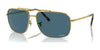 Ray-Ban RB3796 Sunglasses / Gold №9196S2 / Blue (Polarized) (2P 22.1%) / Size 59