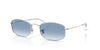 Ray-Ban RB3832 Sunglasses / Silver №003/3F / Clear Gradient Blue (2N 29.9%) / Size 52