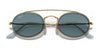 Ray-Ban RB3847N Sunglasses | Size 52 / Arista Gold №91233M / Blue Gradient (2N 21%)