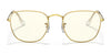 Ray-Ban FRANK RB3857 Sunglasses / Gold №9196R5 / Blue (3N 11.20%) / Size 51