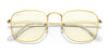 Ray-Ban FRANK RB3857 Sunglasses / Gold №9196R5 / Blue (3N 11.20%) / Size 51