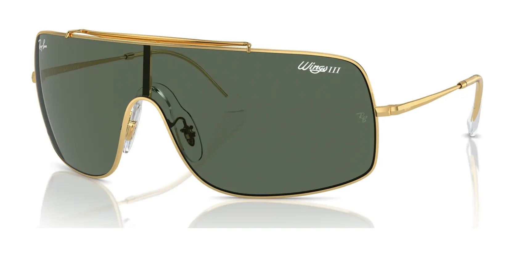 Ray-Ban WINGS III RB3897 Sunglasses Arista Gold / Dark Green Ray-Ban WINGS III RB3897 Sunglasses Arista Gold / Dark Green