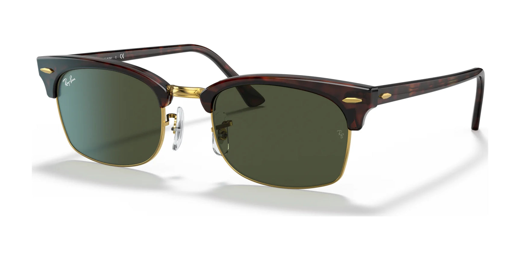 Ray-Ban CLUBMASTER SQUARE RB3916 Sunglasses Tortoise / G-15 Green Ray-Ban CLUBMASTER SQUARE RB3916 Sunglasses Tortoise / G-15 Green